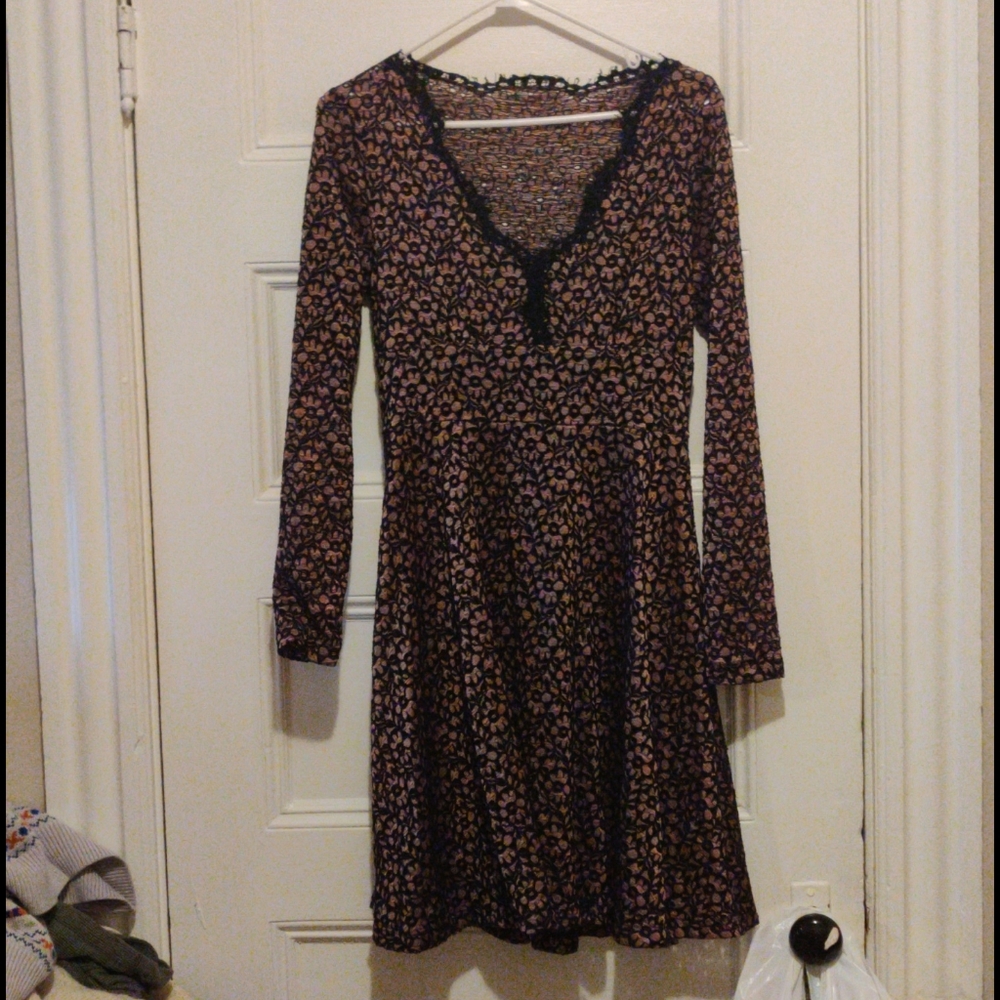 floral lace elegant dress